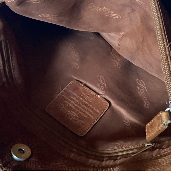 Vintage Fossil tan /brown leather shoulder bag75082 (b83) - Picture 11 of 17